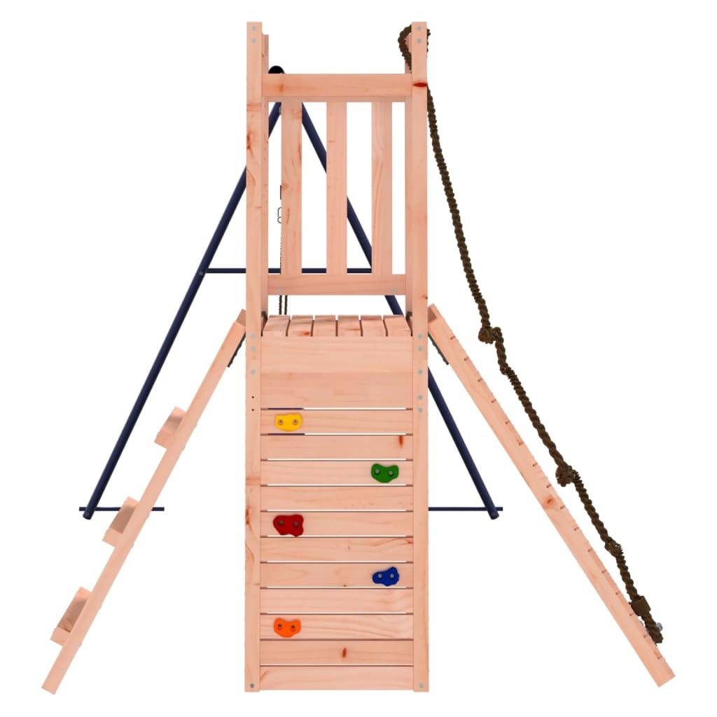 Helloshop26 - Aire de jeux d'extérieur balançoires toboggan portiques robuste jeux jardin 232 x 184 x 169 cm bois massif de douglas - Image 3