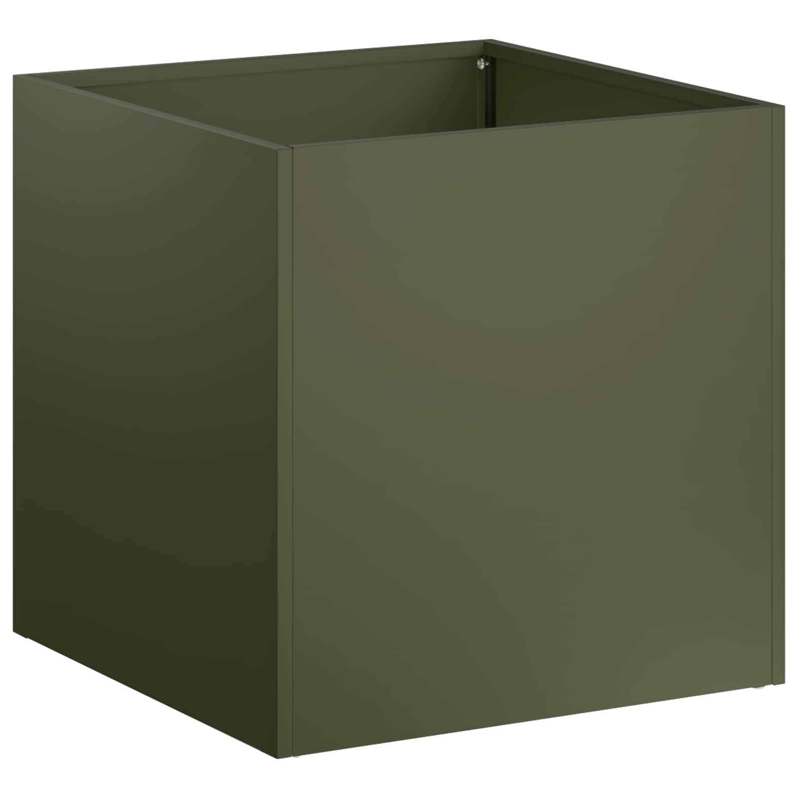 Vidaxl - Cache-pot de jardin Vert olive 20 x 20 x 20 cm vidaXL 8004930 - Image 2