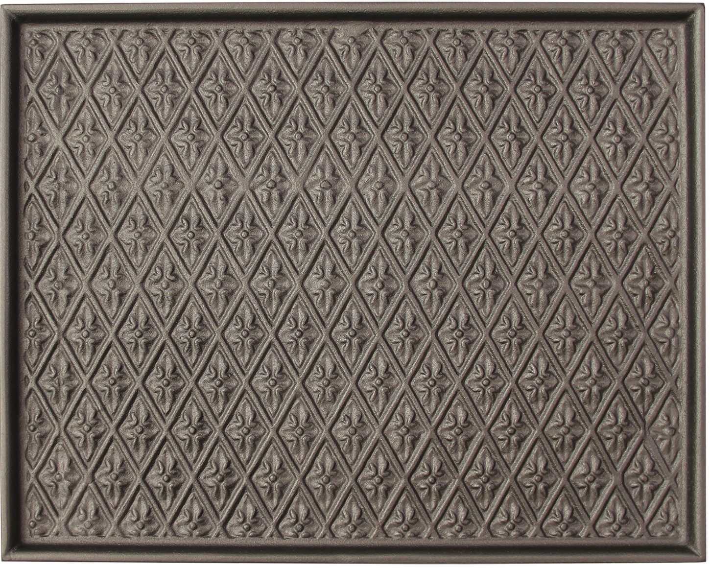 Plaque de cheminée nid d'abeille Dommartin grise H. 46,5cm X L. 58,5cm - Image 1
