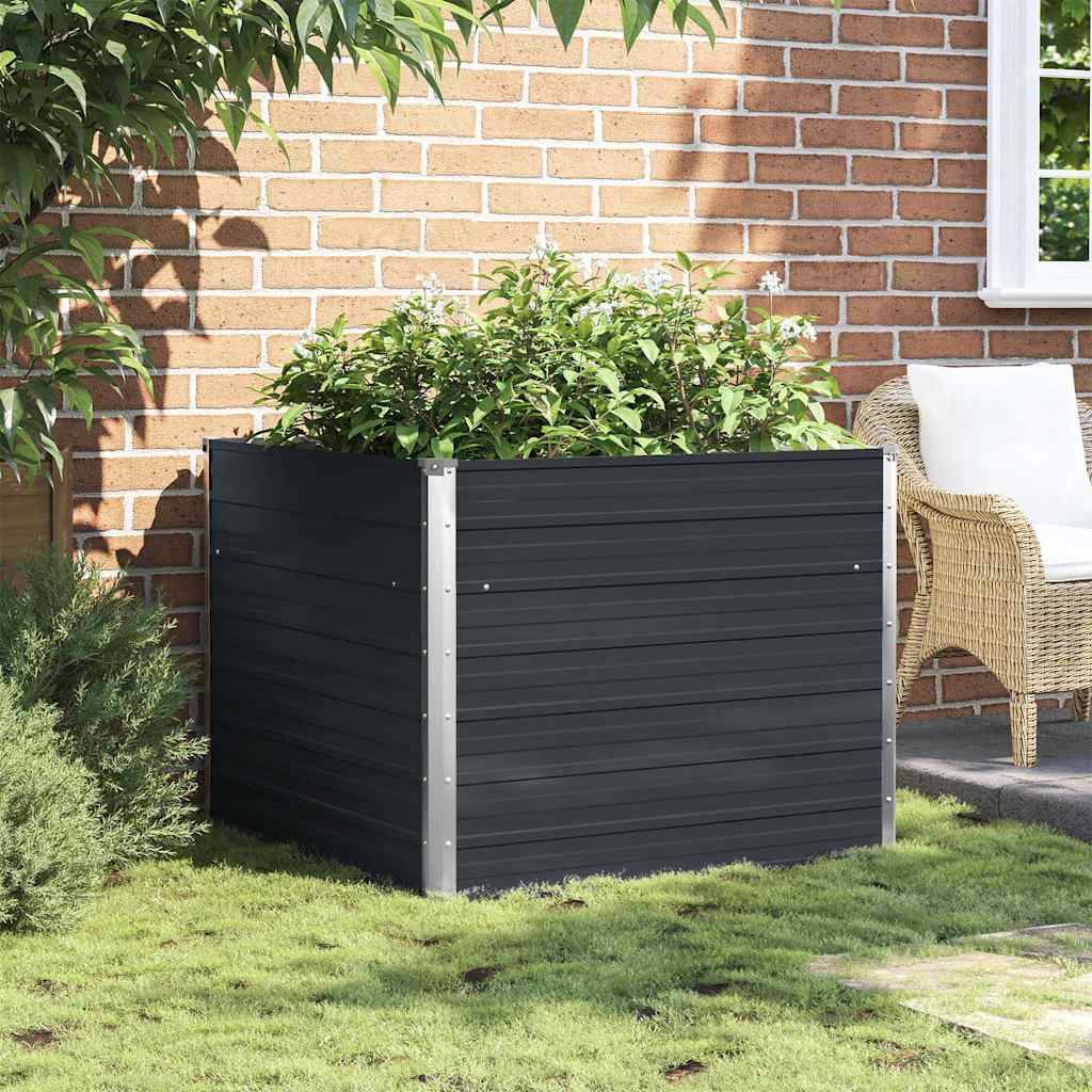 Prolenta Premium - Jardinière acier anthracite 100 x 100 x 77 cm - Prolenta premium p356.9 - Image 3