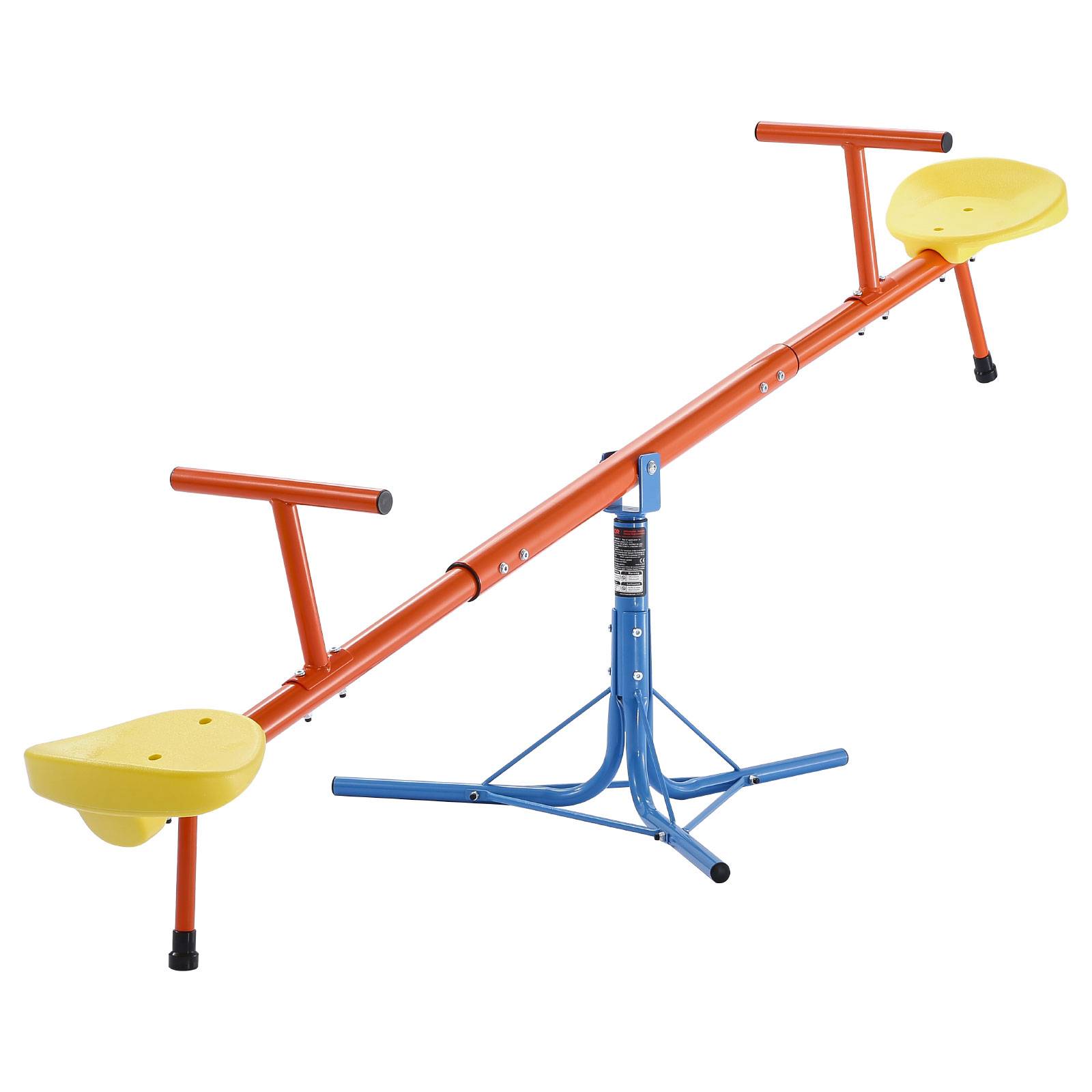 Vevor - VEVOR Balançoire à bascule biplace, rotation 360°, capacité 45,4 kg/siège, poignées confortables, pieds 3 branches, pour enfants 3 ans + - Image 1