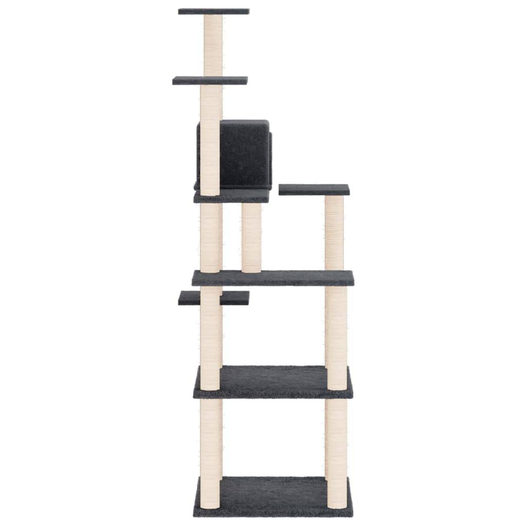 Vidaxl - Arbre à chat avec griffoirs en sisal Gris foncé 153 cm vidaXL 171638 - Image 5