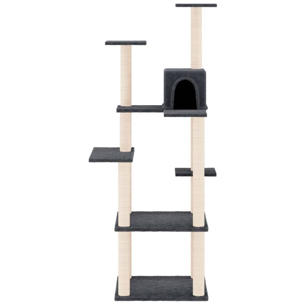 Vidaxl - Arbre à chat avec griffoirs en sisal Gris foncé 153 cm vidaXL 171638 - Image 7