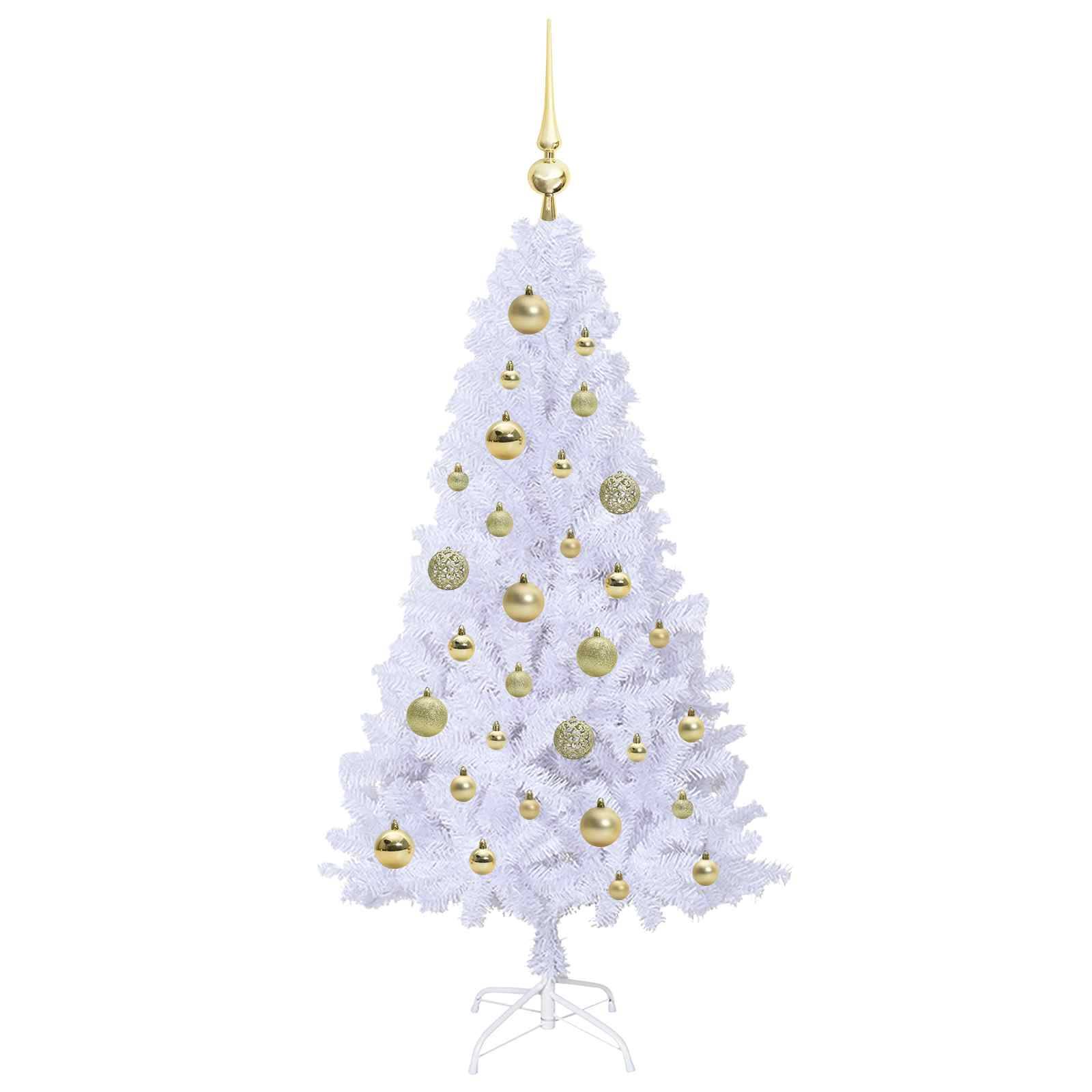 Sapin de Noël | Arbre de Noël artificiel avec 150 LED Blanc 120 cm PVC et Acier Maison Chic - Image 4