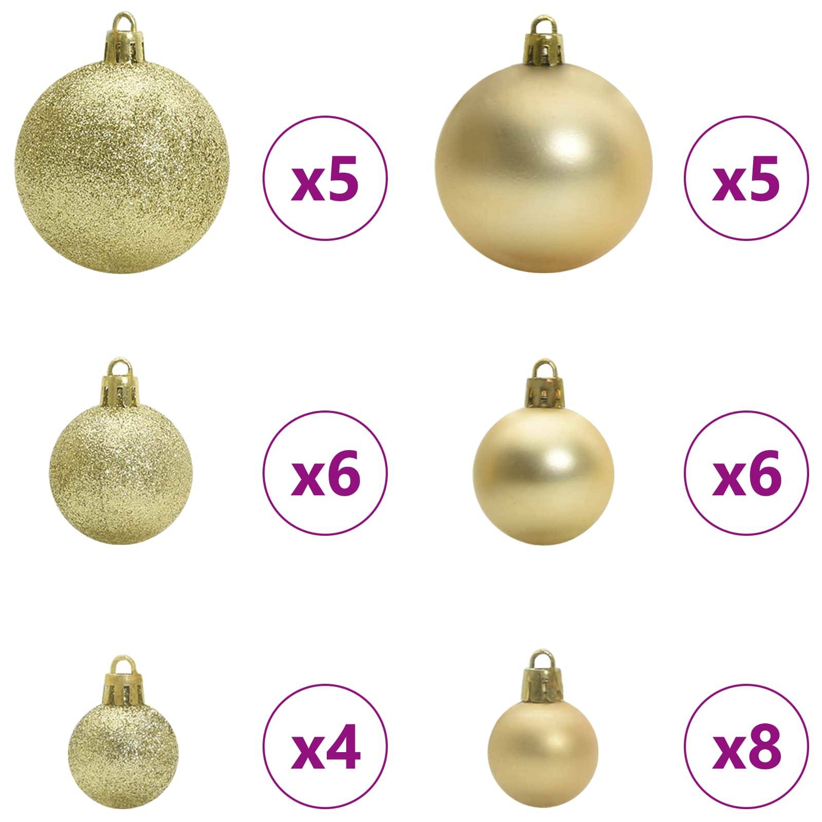 Sapin de Noël | Arbre de Noël artificiel avec 150 LED Blanc 120 cm PVC et Acier Maison Chic - Image 7