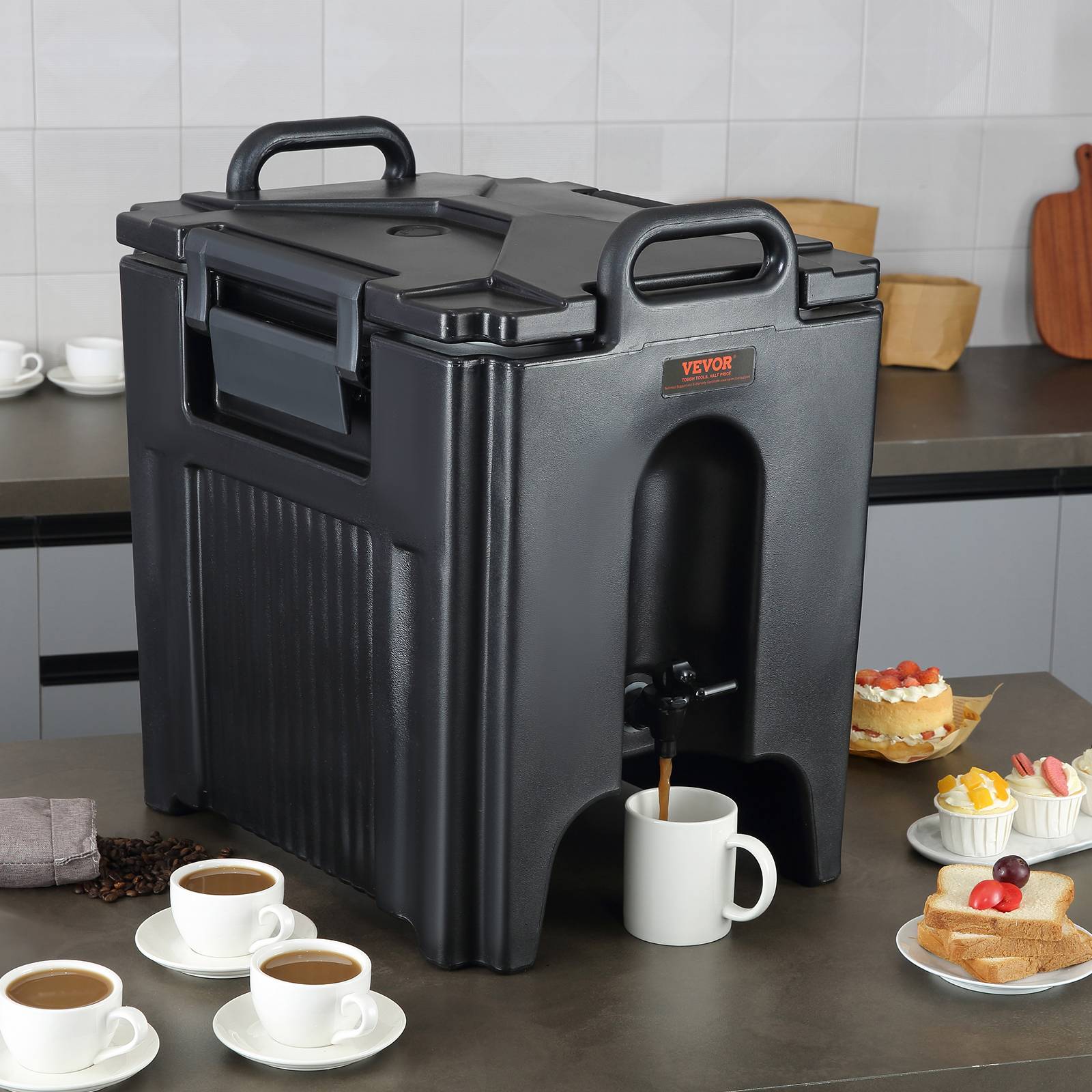 VEVOR Distributeur boissons isotherme 37,6 L, eau chaude/froide non électrique. Camping. - Image 8