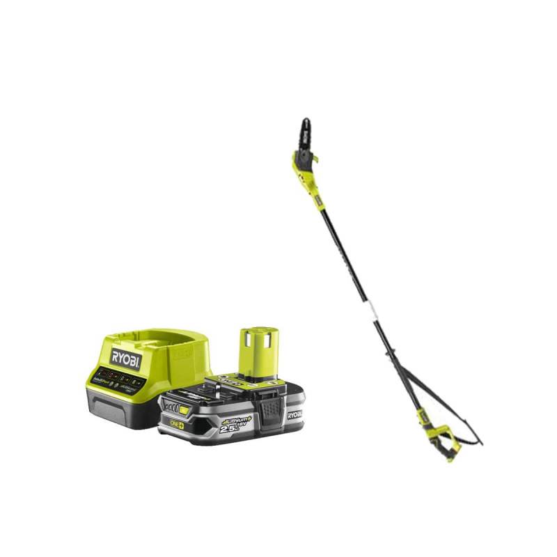Ryobi - Pack RYOBI Elagueur à chaine sur perche 18V One+ OPP1820 - 1 Batterie 2.5Ah - 1 Chargeur rapide RC18120-125 - Image 1