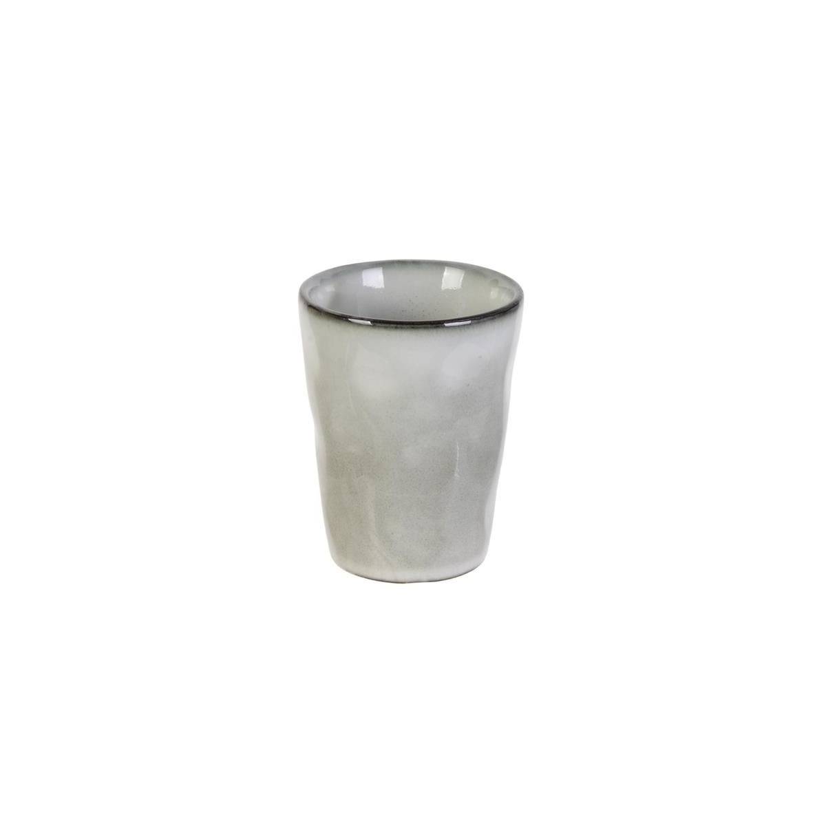 The Home Deco Factory - Lot de 6 Tasses "Au Grès du Temps" 7cm Gris - Image 2