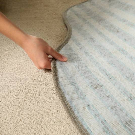 Decoweb - Tapis en matière recyclée de forme organique - Re-cycle - Beige - 200 x 300 cm - Decoweb - Image 5