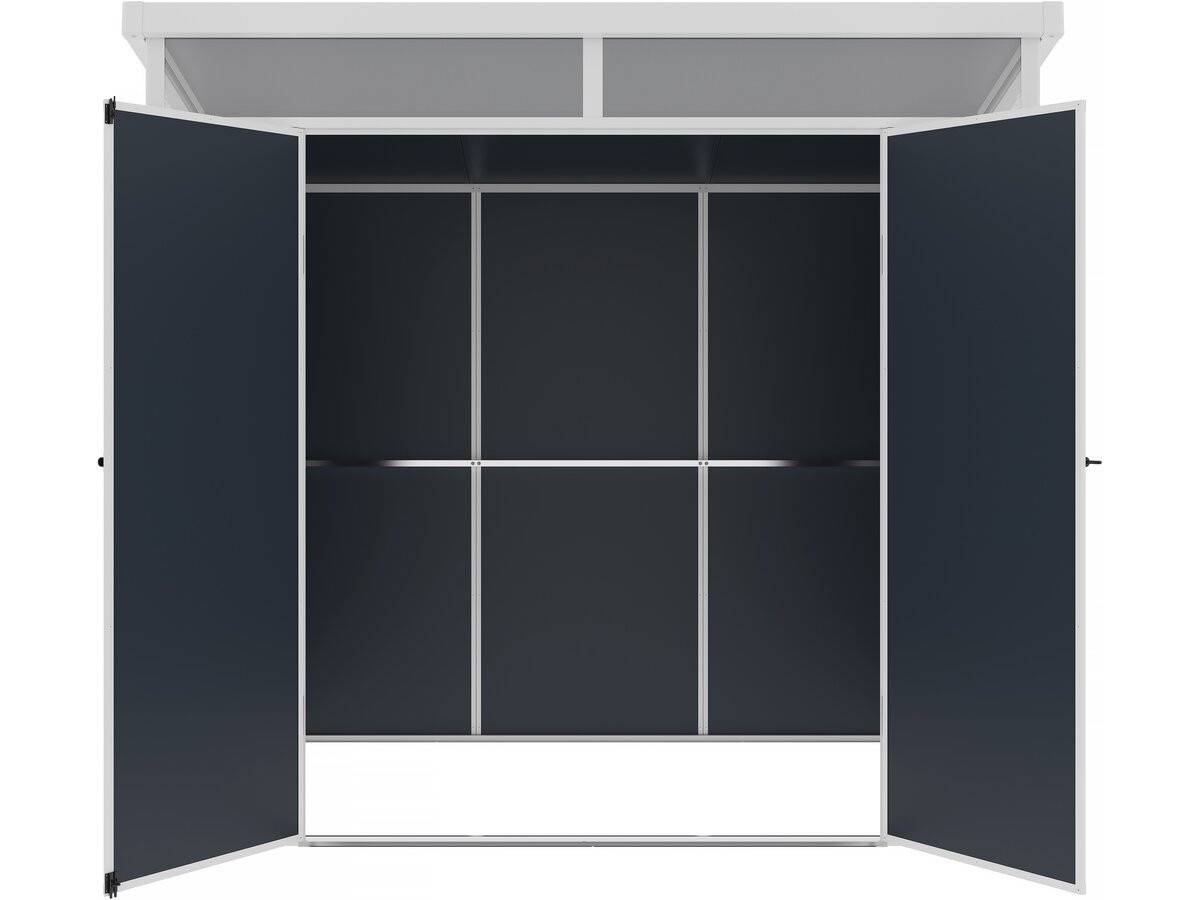 Abri De Jardin "detroit" En Résine - Gris - 4.54m² - 1.91 X 2.38 M -habitat Et Jardin - Image 4