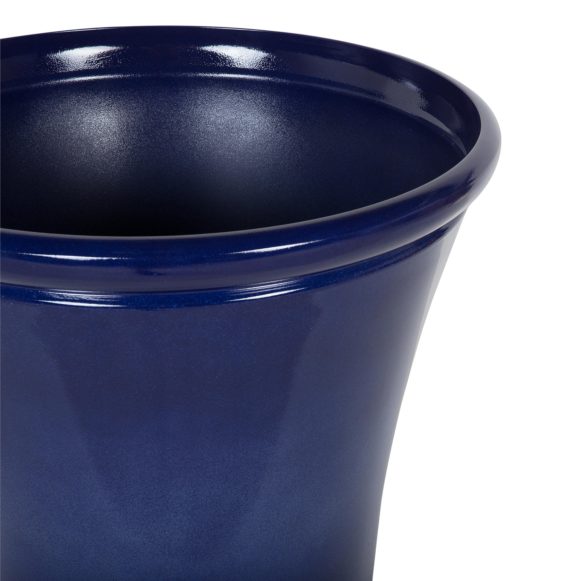 Beliani - Lot de 2 Pot de Fleurs Bleu Marine en Argile et Fibre de Verre ⌀ 46 cm Haut Forme Ronde Moderne pour Jardin Extérieur ou Terrasse Déco - Image 5