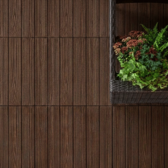 Dalle clipsable jardin "Effet bois" - Marron - ArtPlast - Image 3