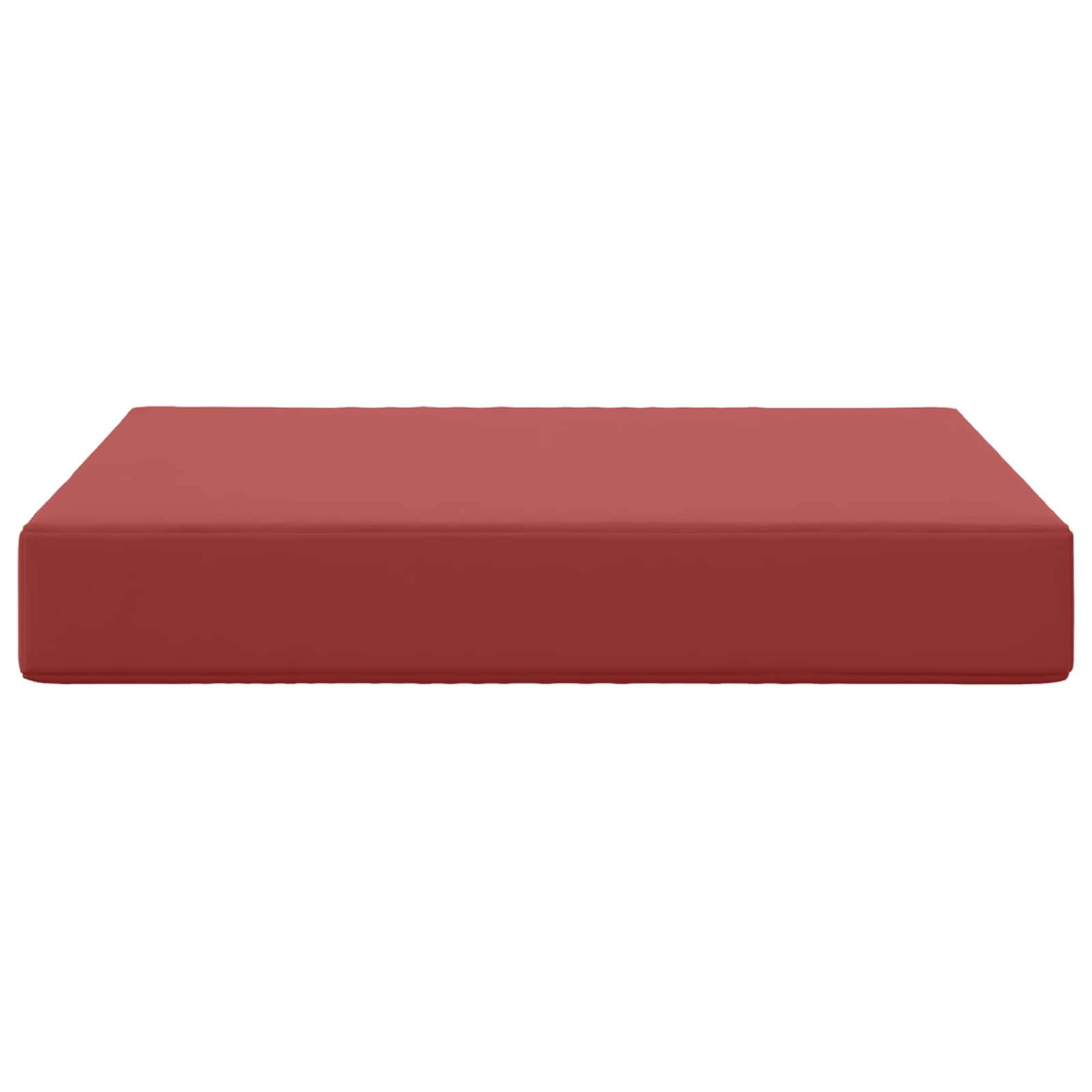 Coussin de canapé polyester bordeaux 60 x 60 x 8 cm - PANGIVO - Image 4