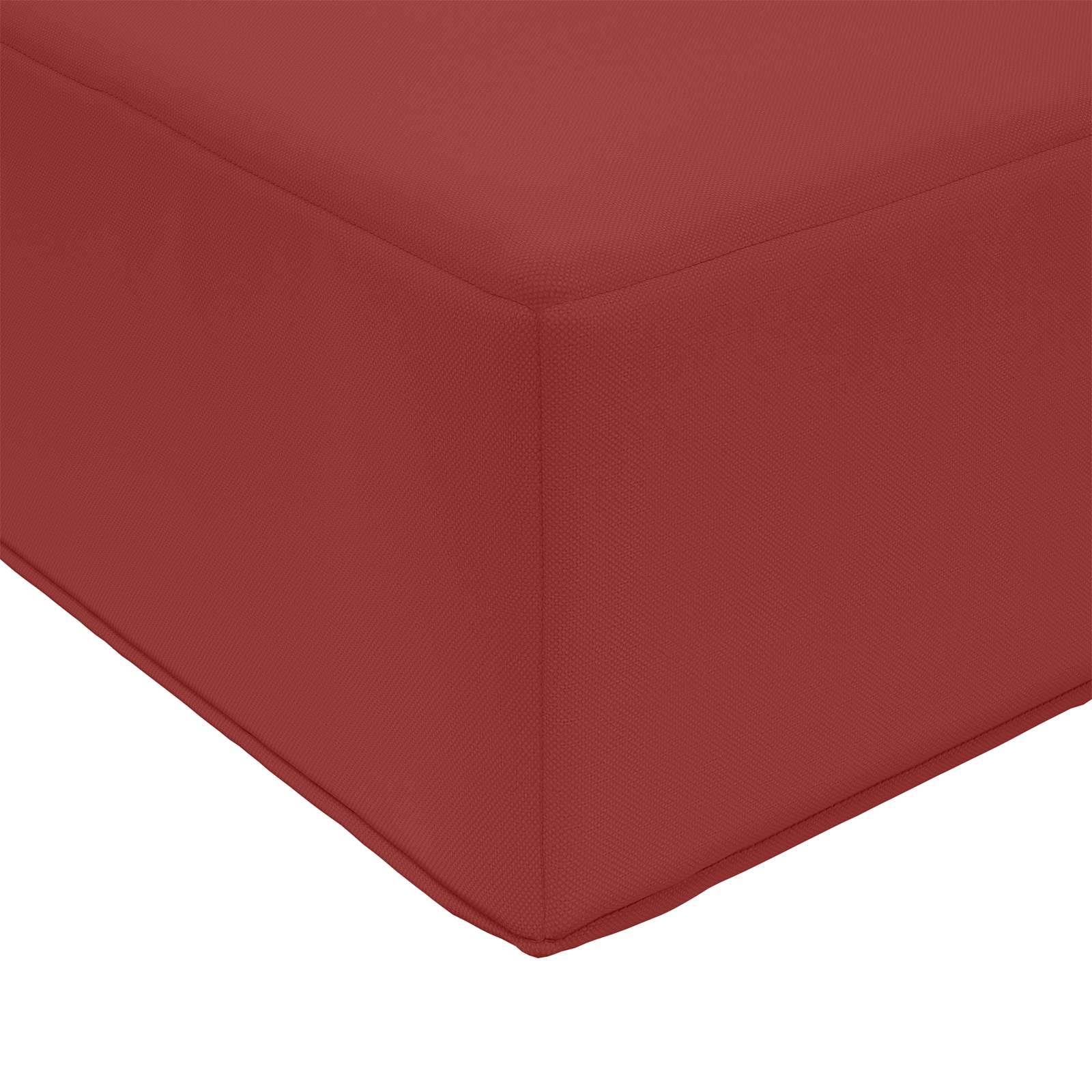 Coussin de canapé polyester bordeaux 60 x 60 x 8 cm - PANGIVO - Image 6
