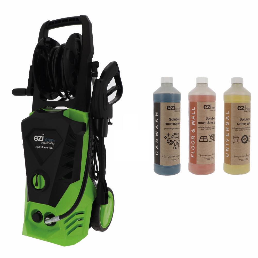 Pack Nettoyeur Haute pression eziclean® Hydroforce 165 + lot de 3 Solutions nettoyantes - Image 1