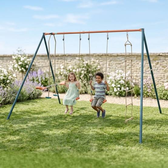 Portique métal 2,20 m Axion MAHO 5 Enfants - Image 2