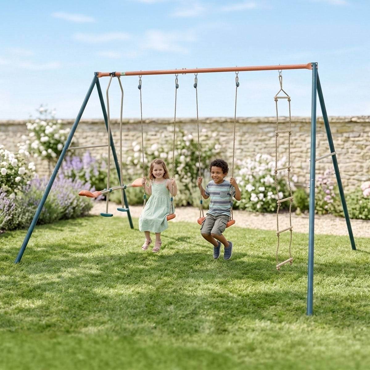 Portique métal 2,20 m Axion MAHO 5 Enfants - Image 2