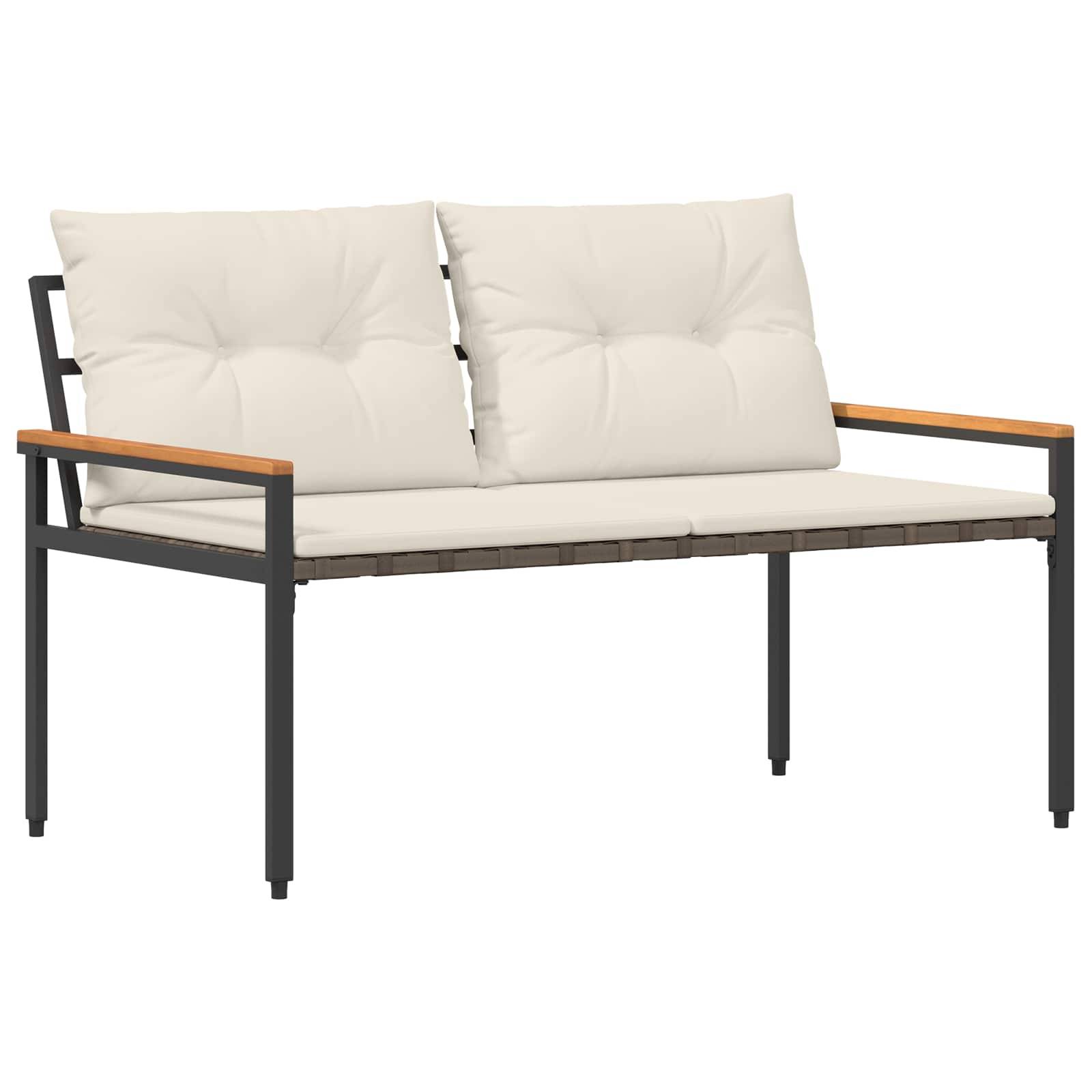 Vidaxl - Ensemble de meubles d'extérieur 4 pcs-Salons de jardin 4 place Crème blanc - Image 5