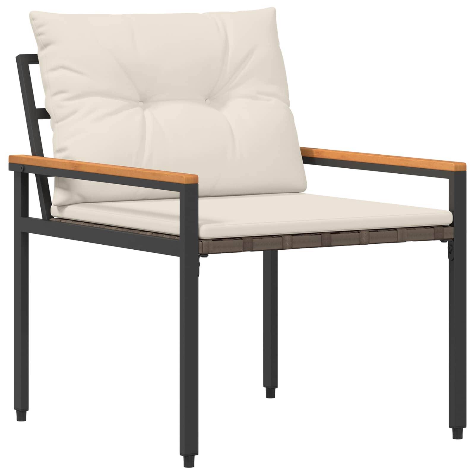 Vidaxl - Ensemble de meubles d'extérieur 4 pcs-Salons de jardin 4 place Crème blanc - Image 4