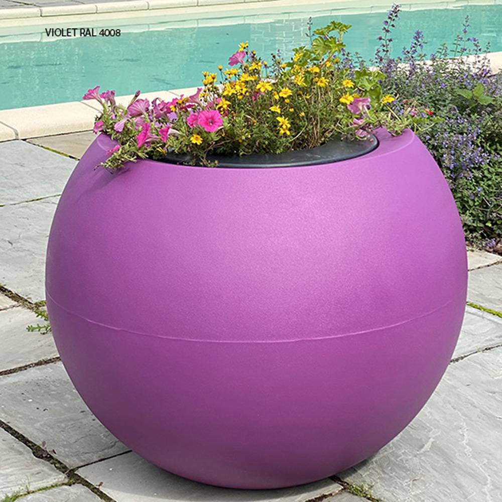 Plast'Up Rotomoulage - Pots de fleurs sphérique xxl speranza 325l-lot de 2 - Image 2
