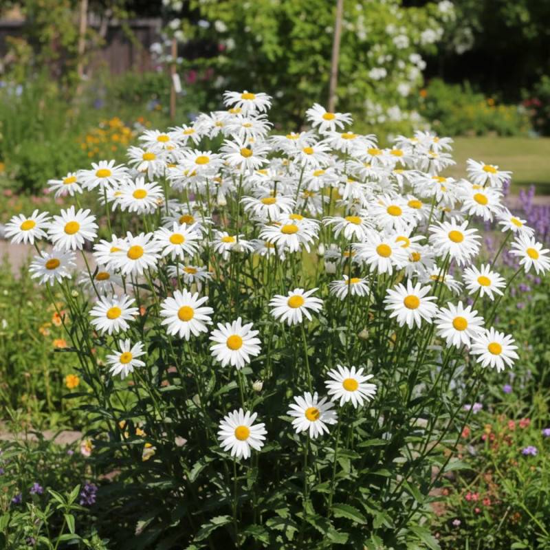 Marguerite d'été Alaska à fleurs Blanche/ - feuillage Caduc - Godet - 5/20 cm - Image 1