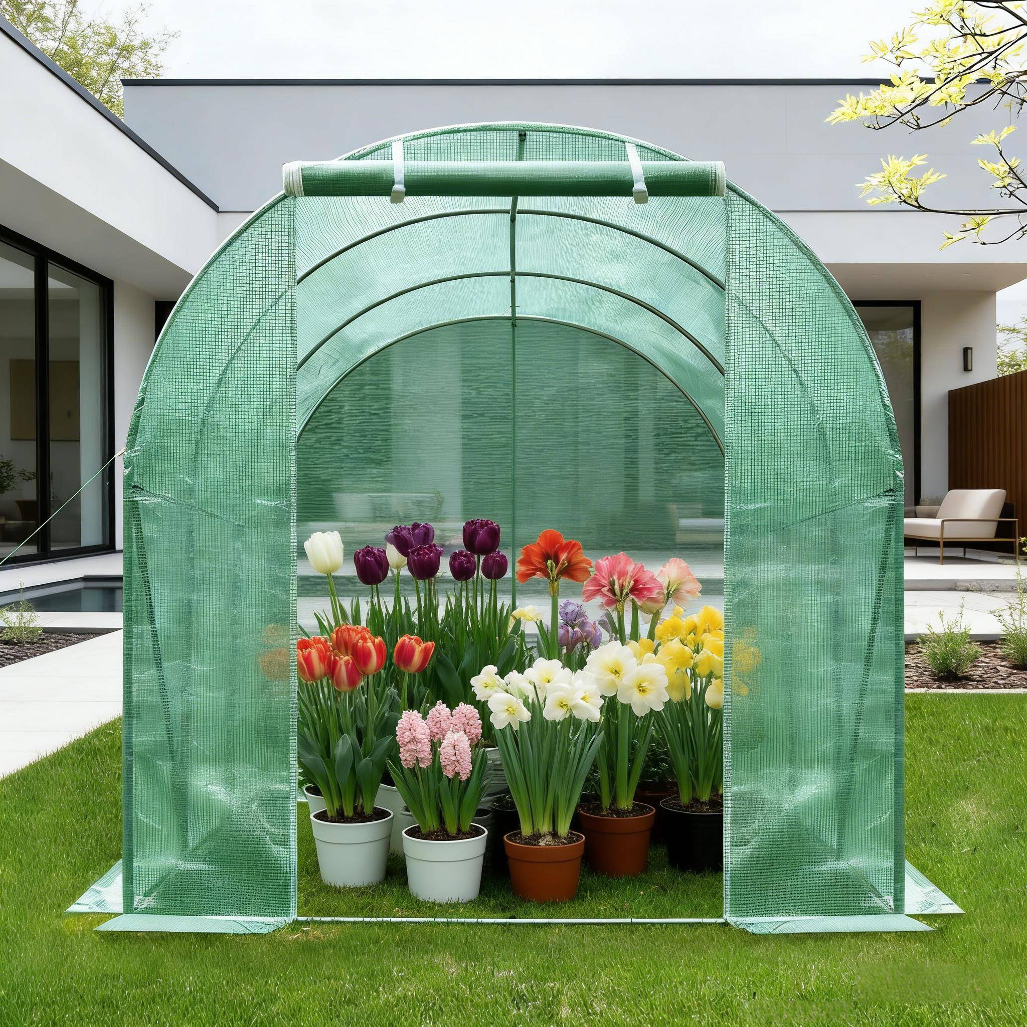 RIDEAU DE FÊTE FRANGES HOLOGRAPHIQUES 2X1M VERT