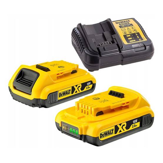 Pack 2 outils DEWALT DCK2060D2T-QW : Perceuse visseuse à percussion et visseuse à choc 18V Li-Ion avec coffret et 2 batteries 2,0 Ah Dewalt - Image 2