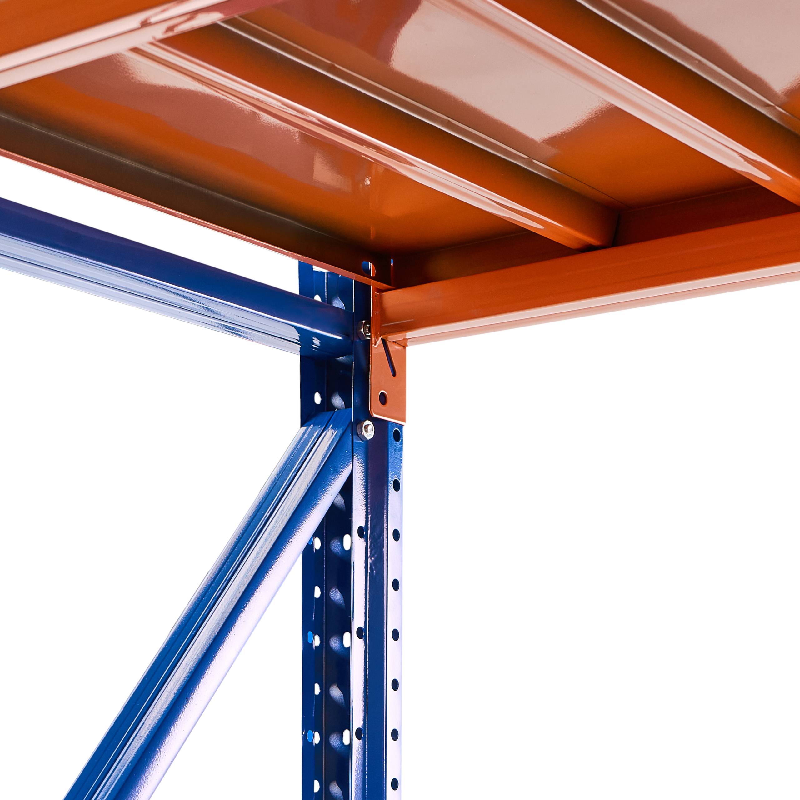 Beliani - Meuble de rangement Acier Orange FIUGGI - 200x60x200- Beliani - Image 5