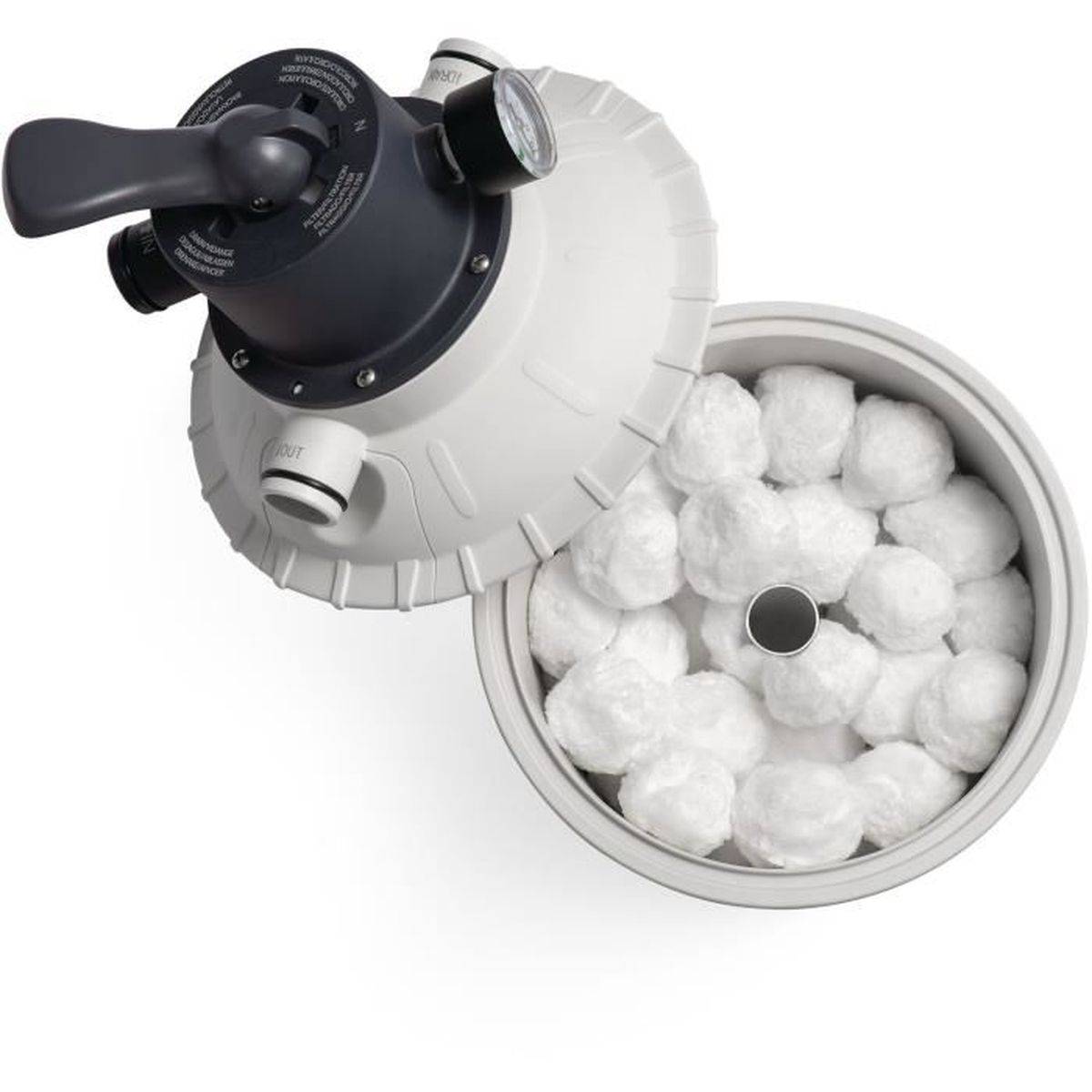 Boules filtrantes pour filtre à sable 3 à 5 microns, blanc, 500 g - INTEX - Image 3