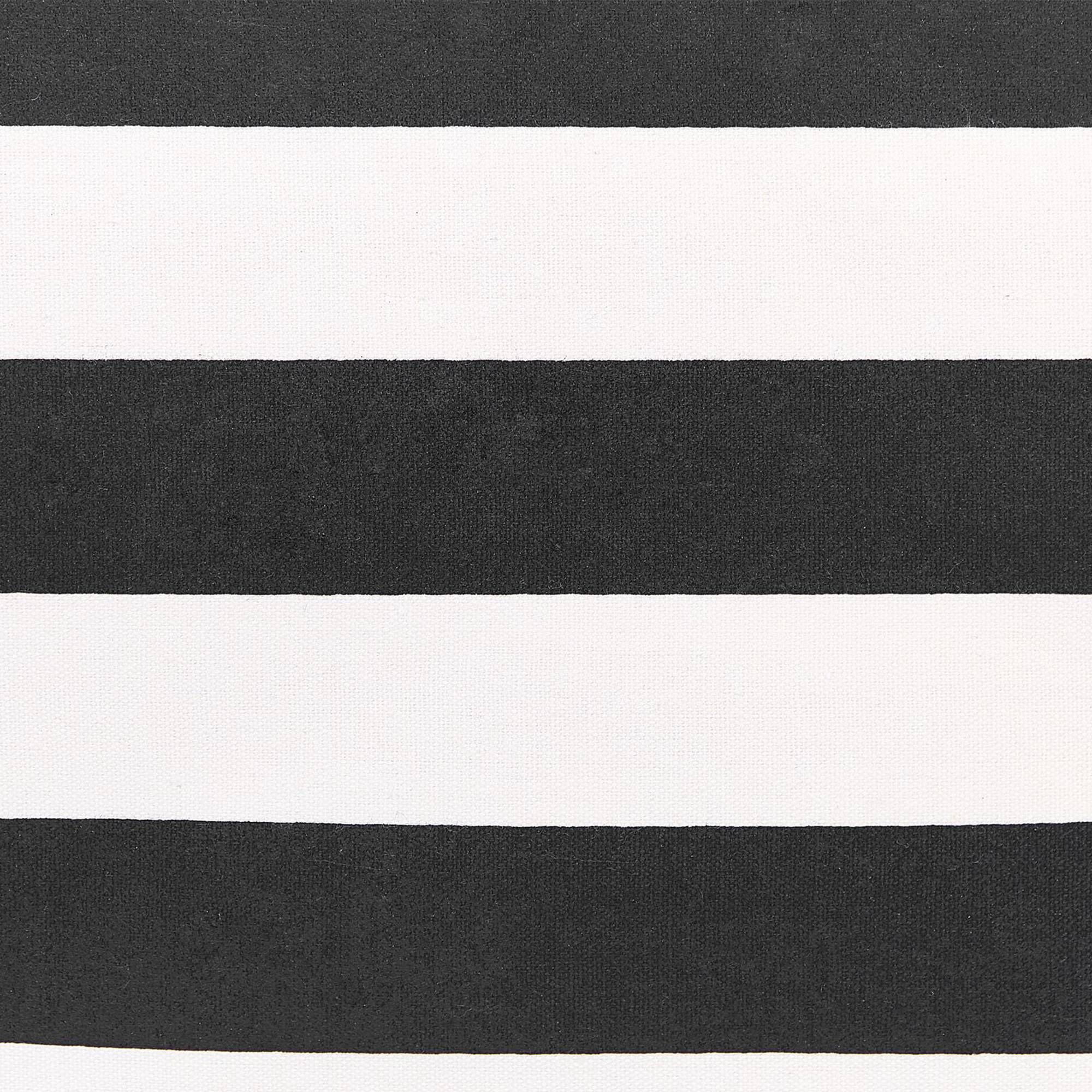 Lot de 3 Paniers de Rangement en Tissu Polyester Noir Blanc avec Poignées en Corde Boite de Rangement Organisation Salon Chambre Design Traditionnel - Image 8