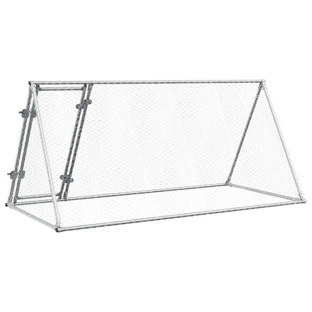 Vidaxl - Cage pour poules argenté 200x105x91 cm acier galvanisé vidaXL 172557 - Image 8
