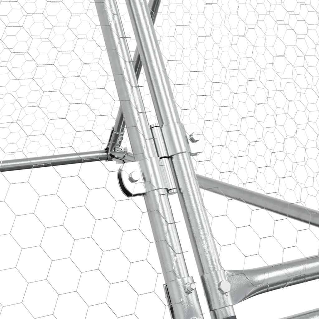 Vidaxl - Cage pour poules argenté 200x105x91 cm acier galvanisé vidaXL 172557 - Image 5