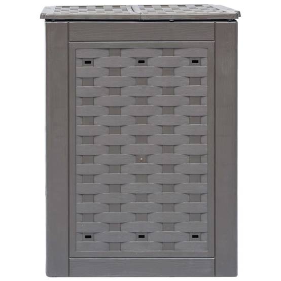 Composteur de jardin plastique marron 60 x 60 x 83 cm - PANGIVO - Image 3