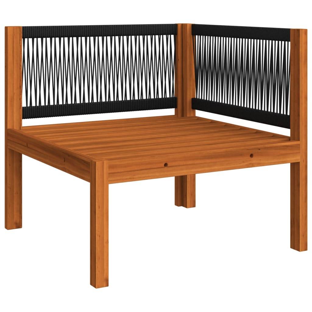 Vidaxl - Salon de jardin 7 pièces avec coussins, bois d'acacia crème et corde vidaXL 3057898 - Image 7