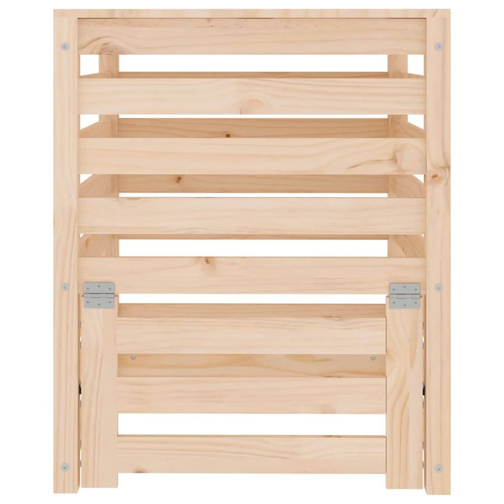 Composteur bois de pin naturel 63.5 x 63.5 x 77.5 cm - PANGIVO - Image 5