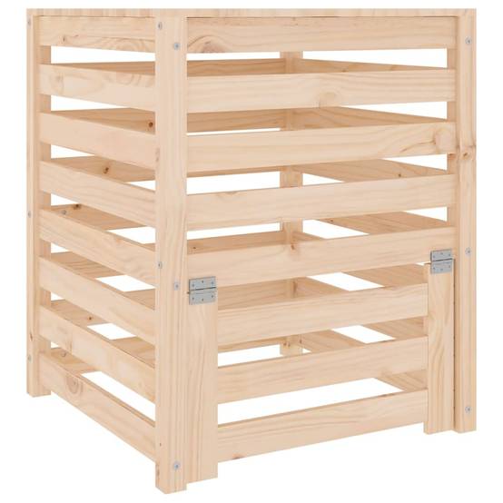 Composteur bois de pin naturel 63.5 x 63.5 x 77.5 cm - PANGIVO - Image 2