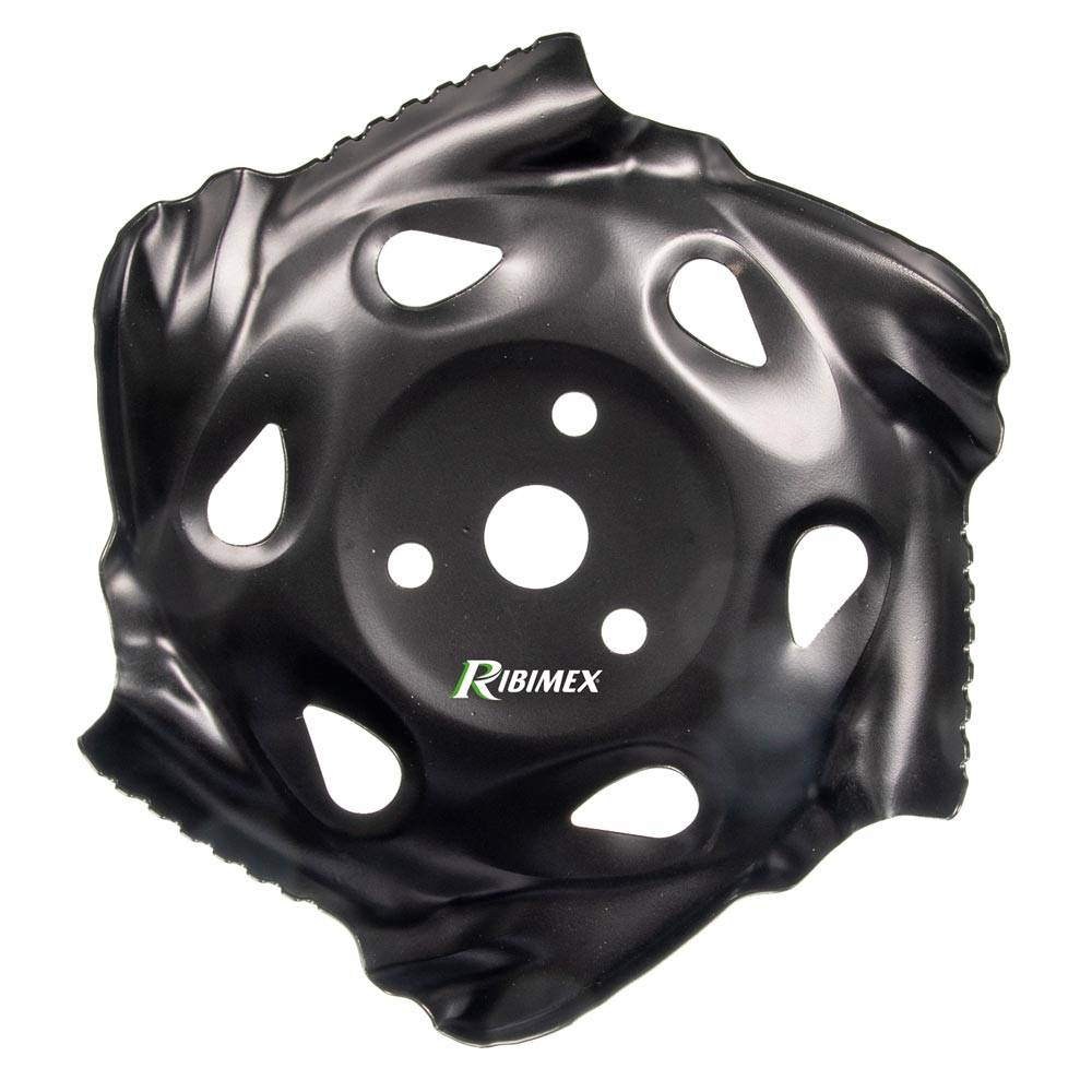Ribimex - Lame de débroussailleuse et désherbage en métal diamètre 235 mm