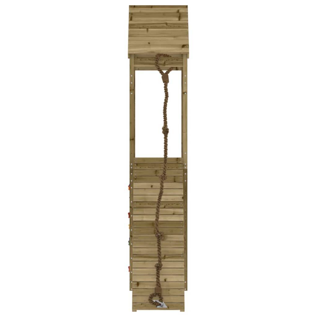 Helloshop26 - Maisonnette de jeu avec mur d'escalade 55 x 175 x 264 cm bois de pin imprégné - Image 5