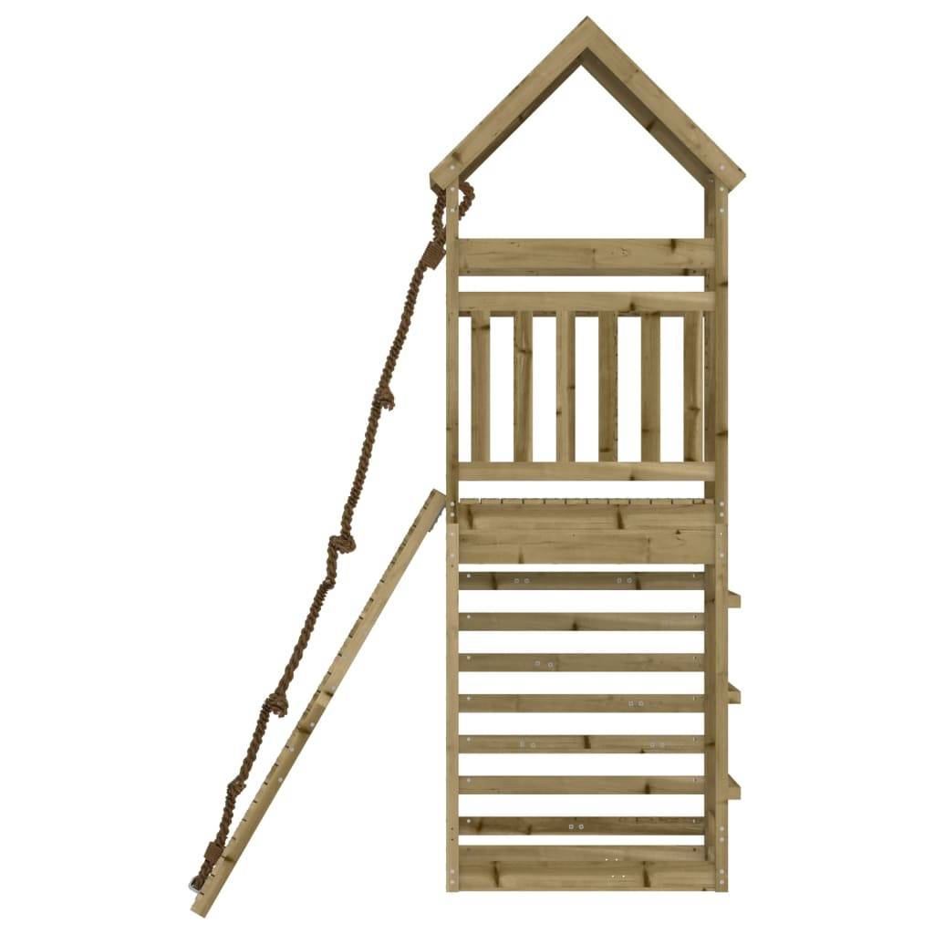 Helloshop26 - Maisonnette de jeu avec mur d'escalade 55 x 175 x 264 cm bois de pin imprégné - Image 3