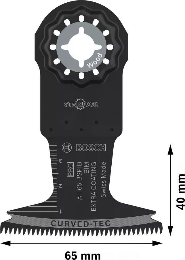 Bosch - Lame de scie oscillante Pro AII 65 BSPIB Starlock bi-métal bois dur 65x40mm - BOSCH - 2608669082 - Image 2