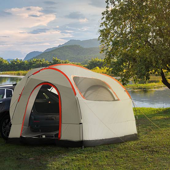 VEVOR Tente Arrière pour Voiture 240×240×230 cm, Imperméable PU2000 mm, pour Famille 6-8 Pers. - Image 8