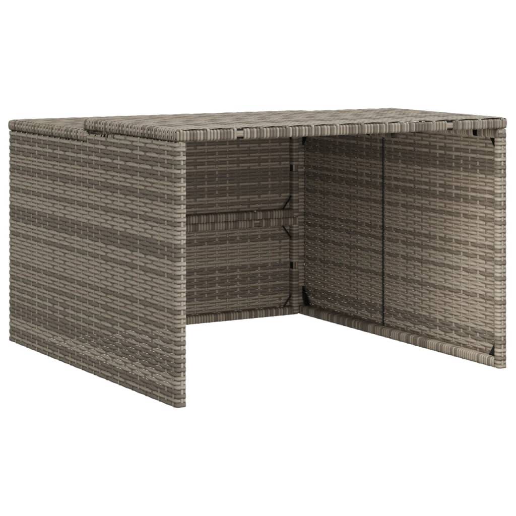 Vidaxl - Garage pour robot tondeuse gris 86x90x52/57 cm résine tressée vidaXL 365406 - Image 2