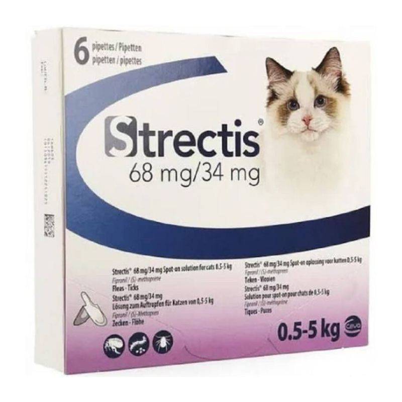 STRECTIS CHAT (0,5-5 KG) - CEVA 6 pipettes - Image 1