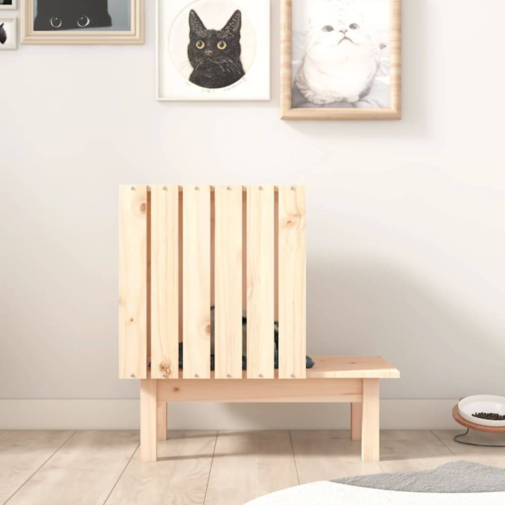 Maison pour chat bois de pin naturel 60 x 36 x 60 cm - PANGIVO - Image 3