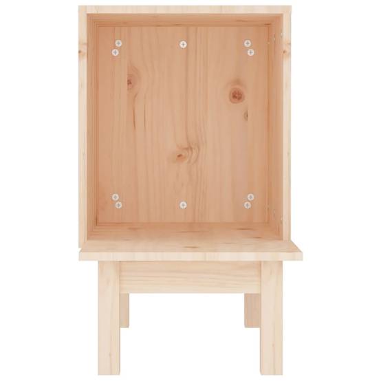 Maison pour chat bois de pin naturel 60 x 36 x 60 cm - PANGIVO - Image 5