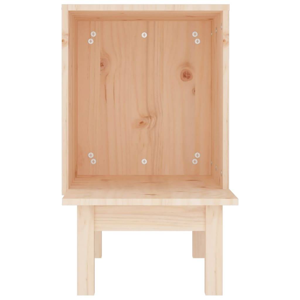 Maison pour chat bois de pin naturel 60 x 36 x 60 cm - PANGIVO - Image 5