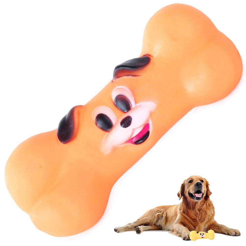 Objet pour chien grinçant os à mâcher caoutchouc - Image 1