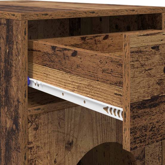 Maison pour chat bois d'ingénierie bois ancien 72 x 42.5 x 70 cm - PANGIVO - Image 9