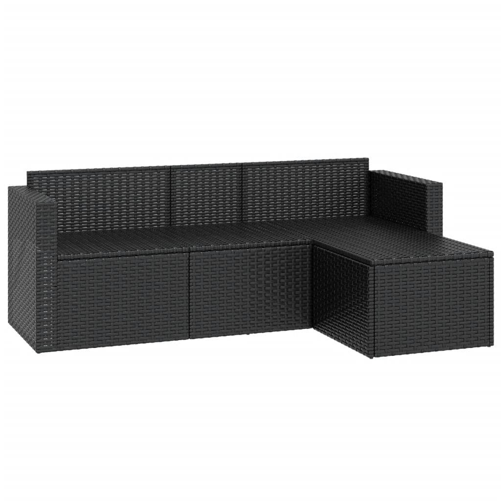 Vidaxl - Salon de jardin Noir Résine tressée vidaXL 362330 - Image 6