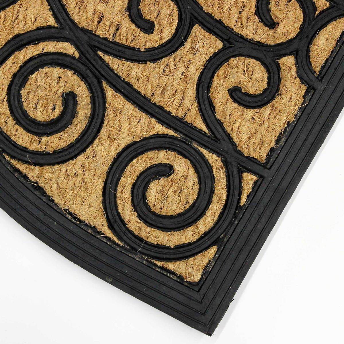 Paillasson Demi-Lune "Marquis" 40x60cm Naturel - Image 2